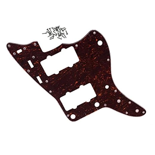 Dopro American Vintage Jazzmaster - Golpeador de guitarra para rascar JM con tornillos para Fender Vintage Jazzmaster Rojo Vintage Tortoise