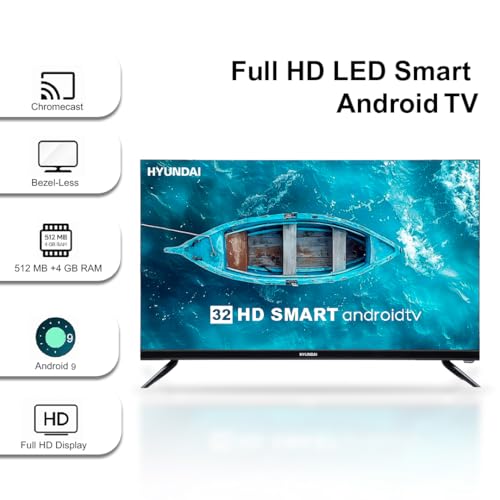 Image of HYUNDAI 32 Inch HD Smart LED TV | Built-in Chromecast | Android 14 | Bluetooth | HDMI x2 | USB x2 | SHY32HAN09TA