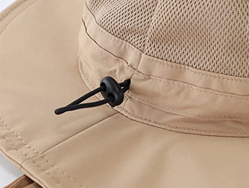 Connectyle Unisex Upf 50+ Protective Sun Hat For Baby Toddler Kids Outdoor Mesh Bucket Hat S Khaki #TOP4