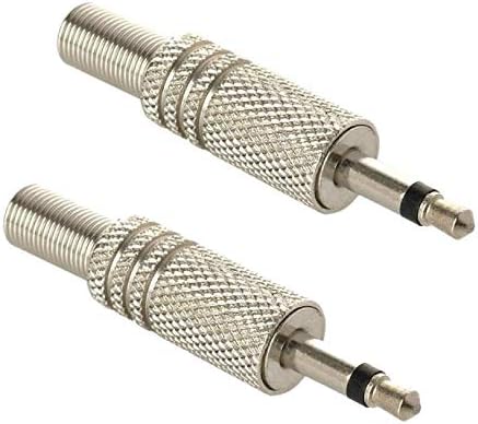 Steren 0.138 in Mono Audio Plug Metal Handle - Pack de 2