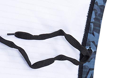 KGKE Swim Boxer Briefs Short Swim Jammer Camo Racer Mens Square Leg Swimsuit (Grey camo Strip, XL) - Thumbnail 3