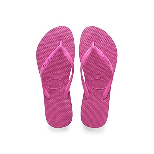 Havaianas Slim 4000030 Infradito Donna, Rosa (Hollywood Rose 0064), 33/34 EU