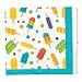 Fun Express - Popsicle Party Bev Napkin for Birthday - Party Supplies - Print Tableware - Print Napkins - Birthday - 16 Pieces