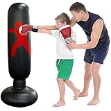 * 【Saco de Boxeo Independiente】Lossaco de boxeo hinchable para niños están diseñados con múltiples boquillas, que pueden prevenir eficazmente las fugas de aire y agua cuando se abren las boquillas.