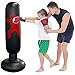 Sacco da Boxe Gonfiabile, Hillylolly Sacco da Boxe in Piedi, Sacco da Boxe da Terra per Bambini, Sacco Boxe con Base, Sacco da Boxe Bambini da Terra, Sacco da Boxe 160 cm, Sacco da Boxe Nero