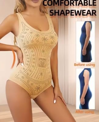 Seamless bodysuit printed plus size tummy control shapewear flat belly slimming full body shaper corset underwear - Image 4