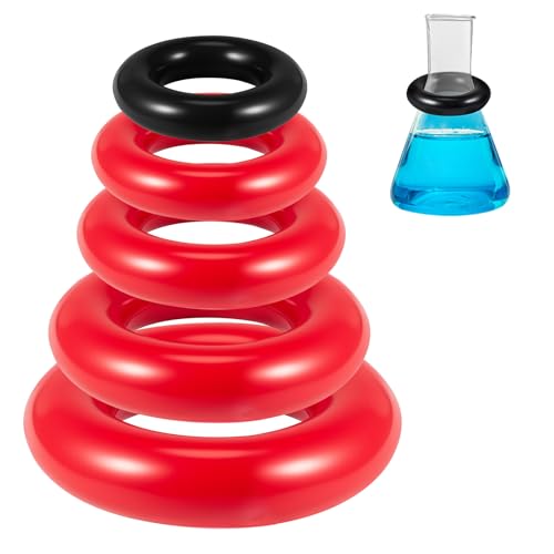 Frienda 5 Pack Flask Weight Rings, Stabilizer for Erlenmeyer Flasks， PVC