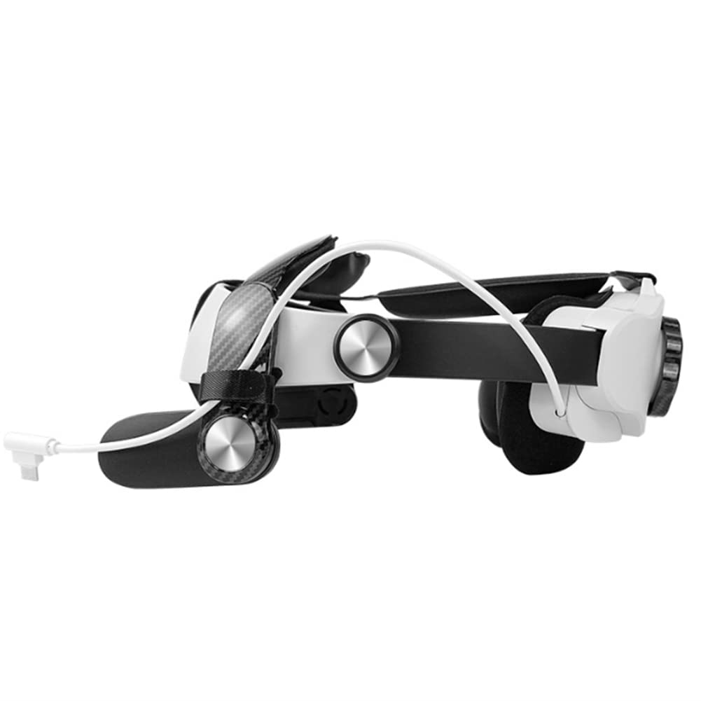 Sangle de TêTe pour avec Batterie IntéGréE 5300MAh, Prolonge la DuréE de Lecture en VR, Accessoire de Remplacement pour la Sangle Elite