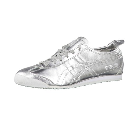 Image of Onitsuka Tiger Men's Mexico 66 Sneaker, Silver /Silver 9393, 8.5