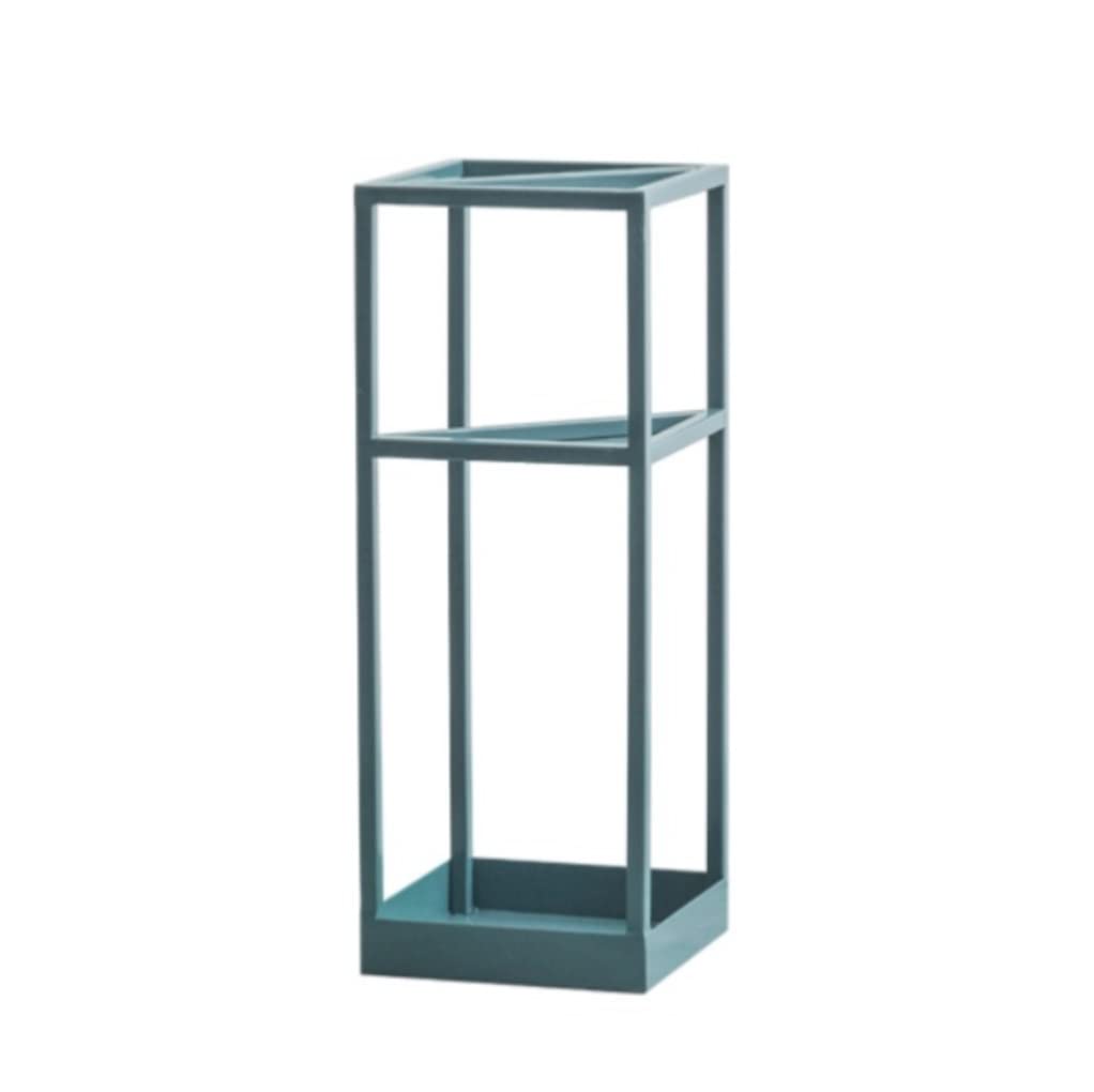 BHFPFZA Metal Freestanding Umbrella Stand with Drip Tray for Entryway Home Office Blue (20 * 20 * 53Cm)