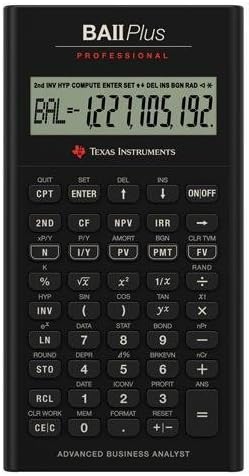 TEXAS INSTRUMENTS TI BA Plus Professional Financial Calculator - 10 Character(s) - LCD - Battery Powered IIBAPRO/CLM/4L1/A
