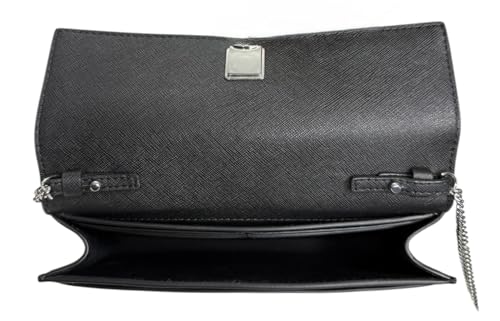 Tory Burch Women's Emerson Wallet on a Chain (Crossgrain Leather, Black)4