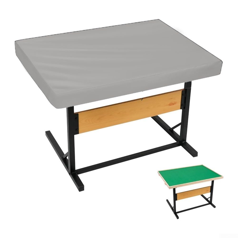 210D Oxford Cloth Waterproof Puzzle Board Cover Fits 1500 Pieces Jigsaw Puzzle Tables, Dustproof Protection with Drawstring Closure for Secure Indoor Storage(grey 107 * 76 * 20cm)