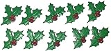 MISTLETOE Christmas PUSH PIN Set - 8pc Handmade Decorative Memo Board Office