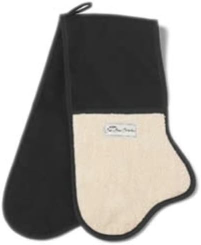 Black Traditional Double Oven Glove Cooks Collection