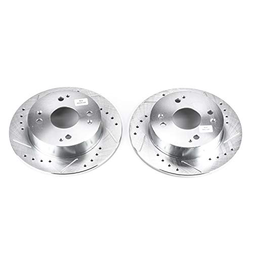 Image of Power Stop JBR526XPR Rear Evolution Drilled & Slotted Rotor Pair For Acura CL 1997, Honda Accord 1991-1997 [Model Specific]