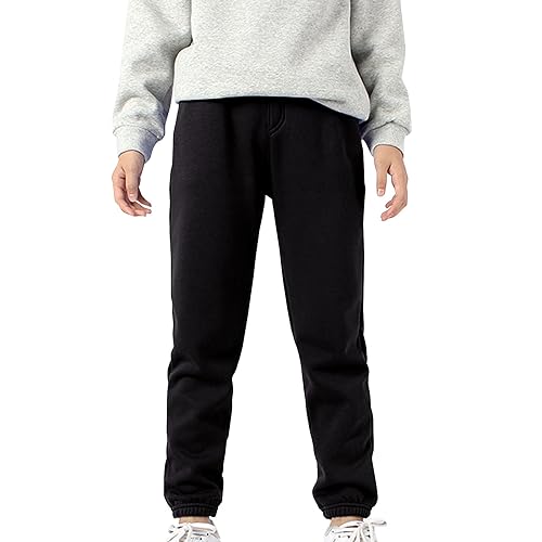 Toddler Boys Girls Fleece Lined Pants Athletic Active Jogger Pants Sweatpants Winter Bottoms Trousers with Pocket4