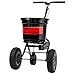 Brinly P20-500BHDF Push Spreader with Side Deflector Kit, 50 lb. Capacity, Black