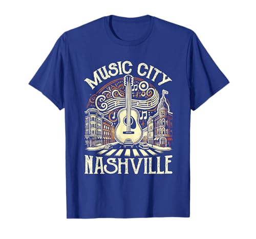 Music City Souvenir from Nashville TN Guitar Nashville T-Shirt