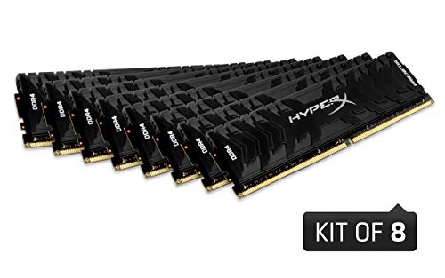 Image of HyperX Predator Black 128GB 3000MHz DDR4 CL15 DIMM (Kit of 8) XMP(HX430C15PB3K8 /128)