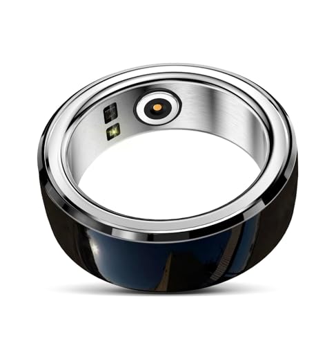 OBA Ring-R10 3.0 3.0 Generation, NFC-Leser, Smart-Ring Schritte, Entfernung, Kalorien, Cardio, Schlafqualität, Blutsauerstoff, APP Keramikabdeckung, IP68 (Größe - XL Durchmesser 21,5 mm)