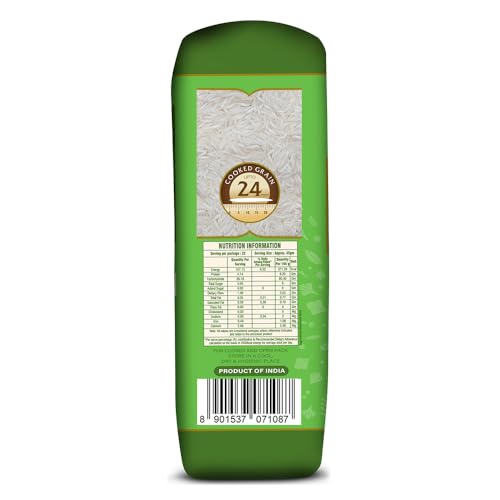 Image of Daawat Biryani Basmati Rice, 500 Grams| World's Longest Rice Grain expands 24mm* | Tasty, Non-Sticky & Rich Aroma |Naturally Aged