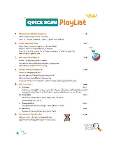 Image of Arihant Quick Scan Science | CBSE Class 10 | Fast Revision Notes for High Scores | NCERT Theory, Handwritten Notes, Flow Charts & Tables, 3D Images | Based on CBSE Syllabus