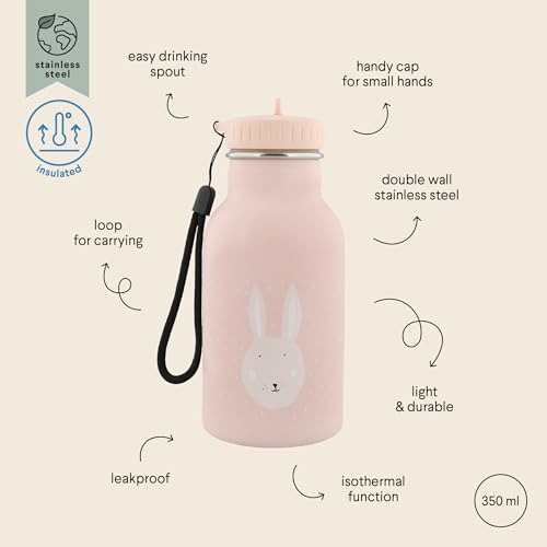Trixie Baby Trixie Thermosflasche für Kinder, Edelstahl, 350 ml (Mrs. Kaninchen))