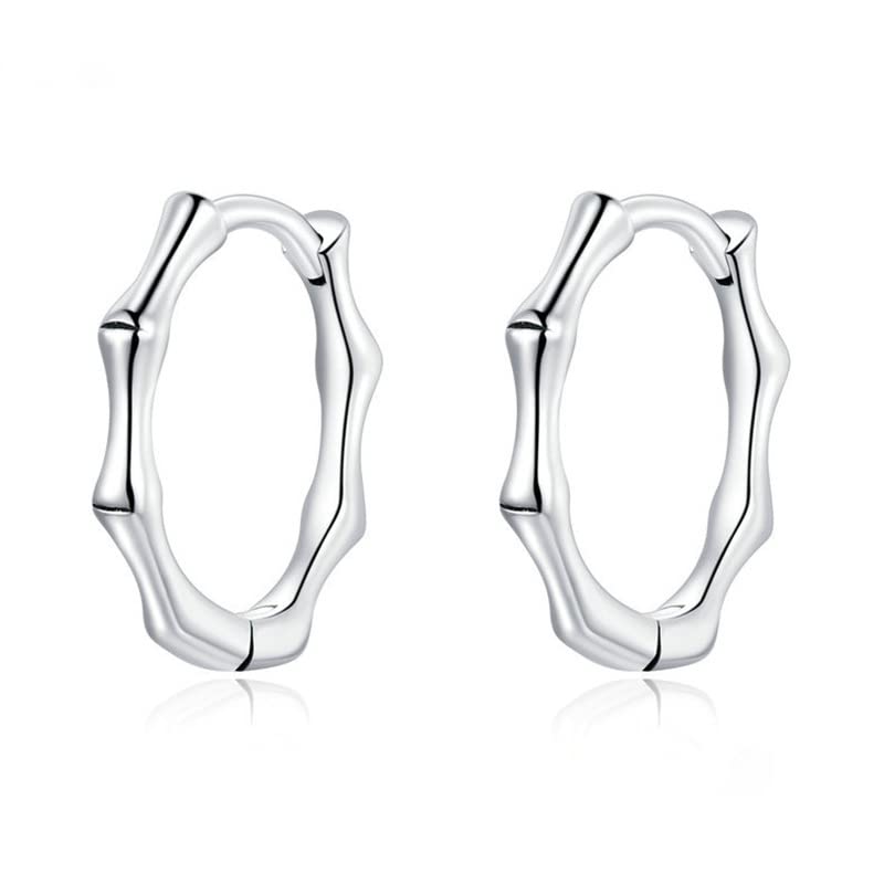Pierced Earrings，Women's Earrings，Ear Studs，Women' Simple Cute 925 Silver Crystal Diamond Moissanite Flower Hoop Huggie Earrings for Women Girl Engagement Ear Studs Jewelry (Metal Color : DY0406)