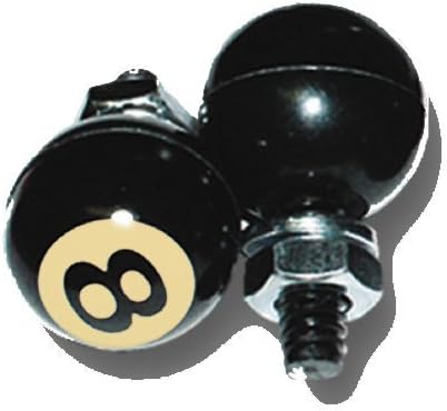 Amazon Moon Eyes ムーンアイズ 8ボール ライセンスボルト 左右set License Bolt ブラック 汎用 1138b Bk バイクアクセサリ 車 バイク