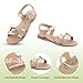 FLYFUPPY Girls Sandals Kids Strap Flat Sandals Open Toe Summer butterfly Casual Sandals US 3 Little Kid Gold