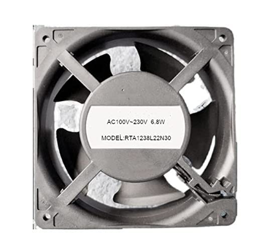 Ventilador de refrigeración de 100V-230V y 6,8W con dimensiones de 120x38 mm modelo 12038