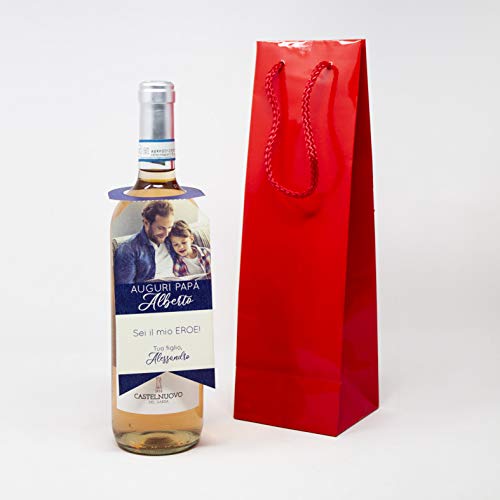BPAPER Bottiglia Vino Personalizzato con Foto - Un Regalo Speciale