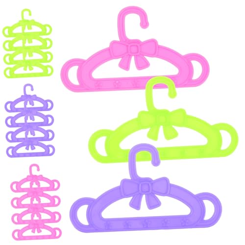 CIYODO 15Pcs Doll Clothes Hangers Doll Accessories for Organizing and Enhancing Tidy Playtime Experience