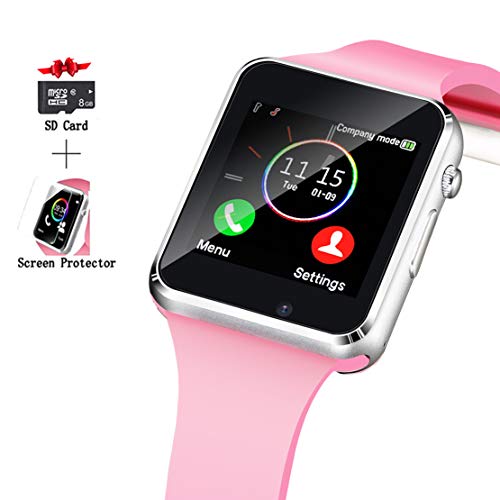 Smart Watch, Smartwatch Compatible with Android Samsung and iPhone(Partial Functions) with TF SIM