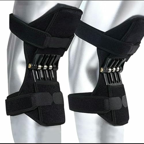 KFJZGZZ 1Pair Knee Booster Exoskeleton Spring Loaded Knee Brace Knee Brace for Arthritis Pain and Support Knee Booster Brace for Running Hiking