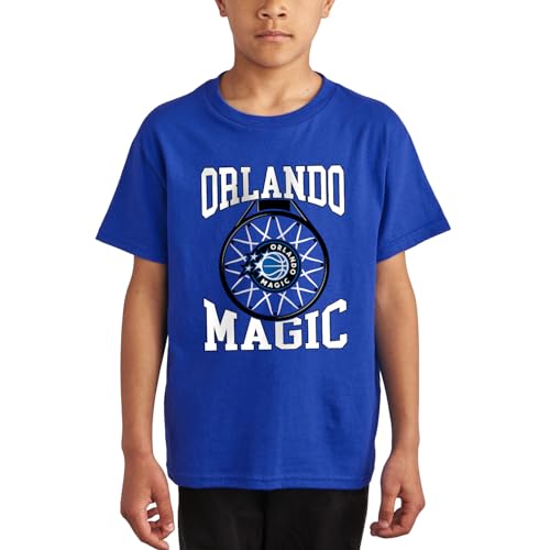 Junk Food NBA - Orlando Magic - Above The Rim - Officially Licensed Youth Short Sleeve Fan Tee for Boys and Girls