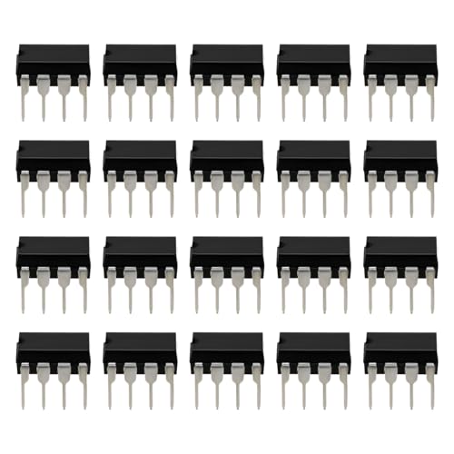 OTOTEC Lot de 20 amplificateurs opérationnels TL071CP de rechange TL071 pour amplificateur opérationnel IC puce DIP-8 à faible bruit JFET pour traitement du signal audio