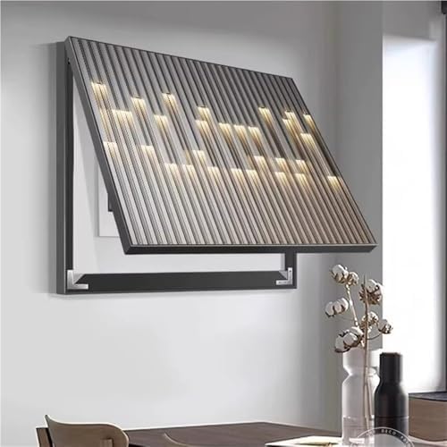 3D Wall Art Decorative Cover for Electric Meter Box, Wall Mounted Circuit Breaker Panel, Stylish Home Decor, 19.7" H x 27.6" W, Unique Electl Panel Design