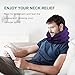 Pogcay Cervical Neck Traction Device, Neck Stretcher, Neck Traction Device for Neck Pain Relief, Cervical Neck Traction Device, Inflatable Neck Brace & Neck Decompression(Purple)