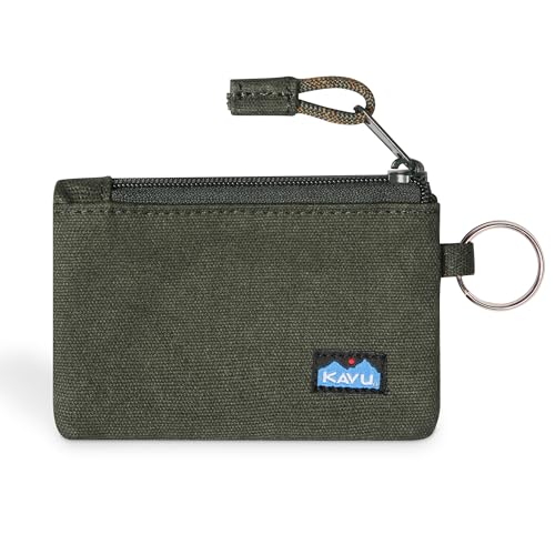 Image of KAVU Stirling Double Sided Slim Cotton Canvas Zip Wallet