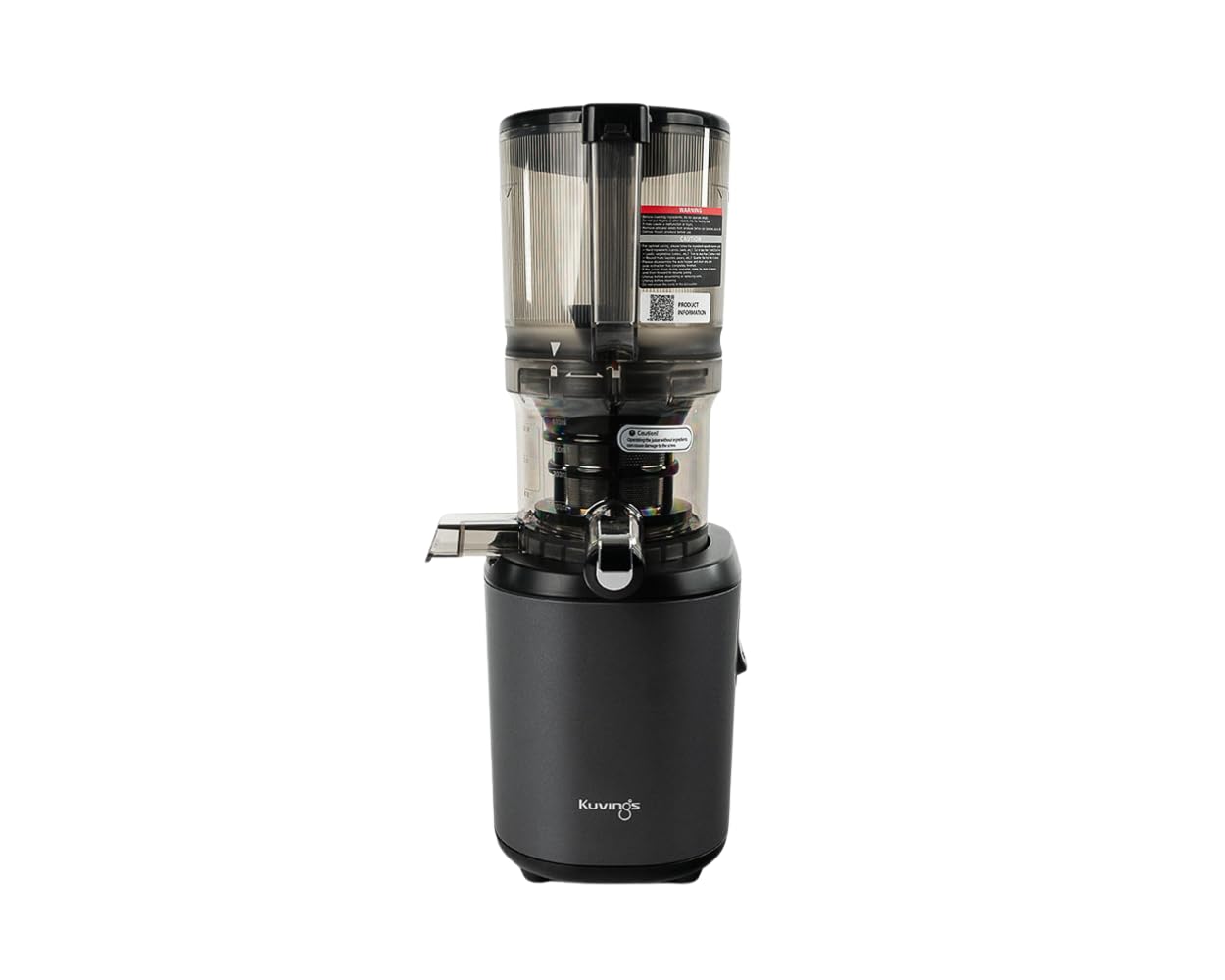 Kuvings | Extractor de jugo manos libres AUTO6 | Corte automático de frutas y verduras enteras | Cesta de 1,7 L | Limpieza fácil | Antracita