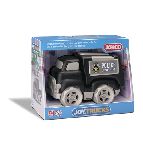 JOY.CO Trucks Caminhão Polícia 16cm Preto