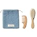 MYZI Baby Hair Brush Set – Soft Baby Brush Set for Newborns, Baby Comb and Brush Set Girl and Boy, Toddler Hair Brush and Toddler Comb - Baby Gift Set