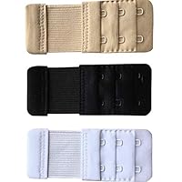 FIMS – Fashion is my style Bra Hook Extender-2 Hook – 3 Eye (with Extra Elastic) Save Your Bra Increase Band Length-Bra Extensions-Bra Extender Hook-Bra Hooks for Women-Bra Hook and Eye-Bra Hook Extender Combo