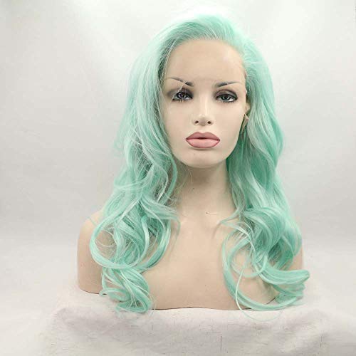 Perruque verte menthe ondulée pour sublimer vos soirées et cosplay