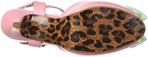 Bettie Page Women's BP412-VIXEN Heeled Sandal, Pink, 9 B US | Image 3