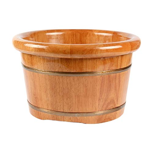 Cuenca de madera para pedicure y baño de pies con masaje