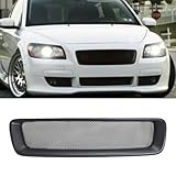 Sport Grille Mesh Grill For Volvo C30 2007 2008 2009 2-door Front Bumper Matte Black