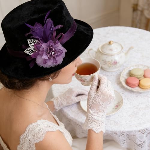 Image of Extra Large Flower Brooches for Women Lapel Pins Dainty Fabric Brooches Big Camellia Lady Flower Fascinator Hatpin Hair Clip for Wedding Prom Party Dance Banquet Ceremony Clothes Accessories Jewelry